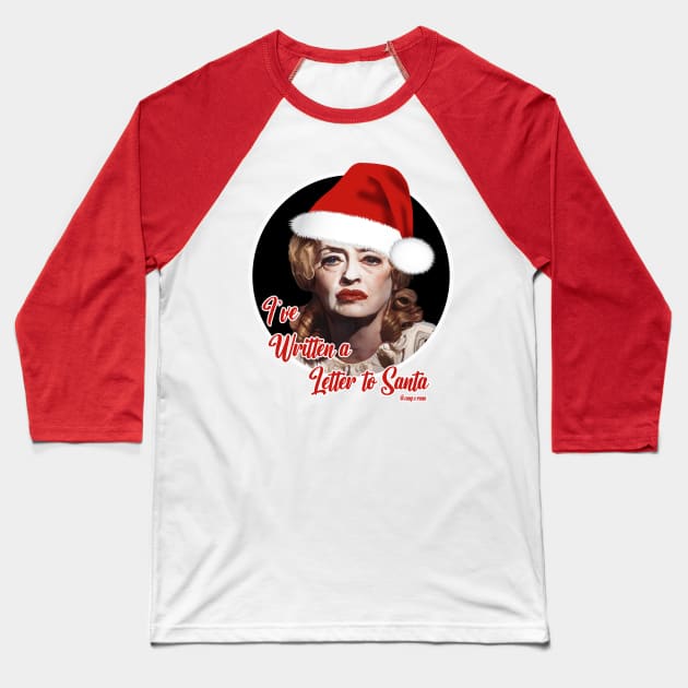 Baby Jane Christmas Baseball T-Shirt by Camp.o.rama